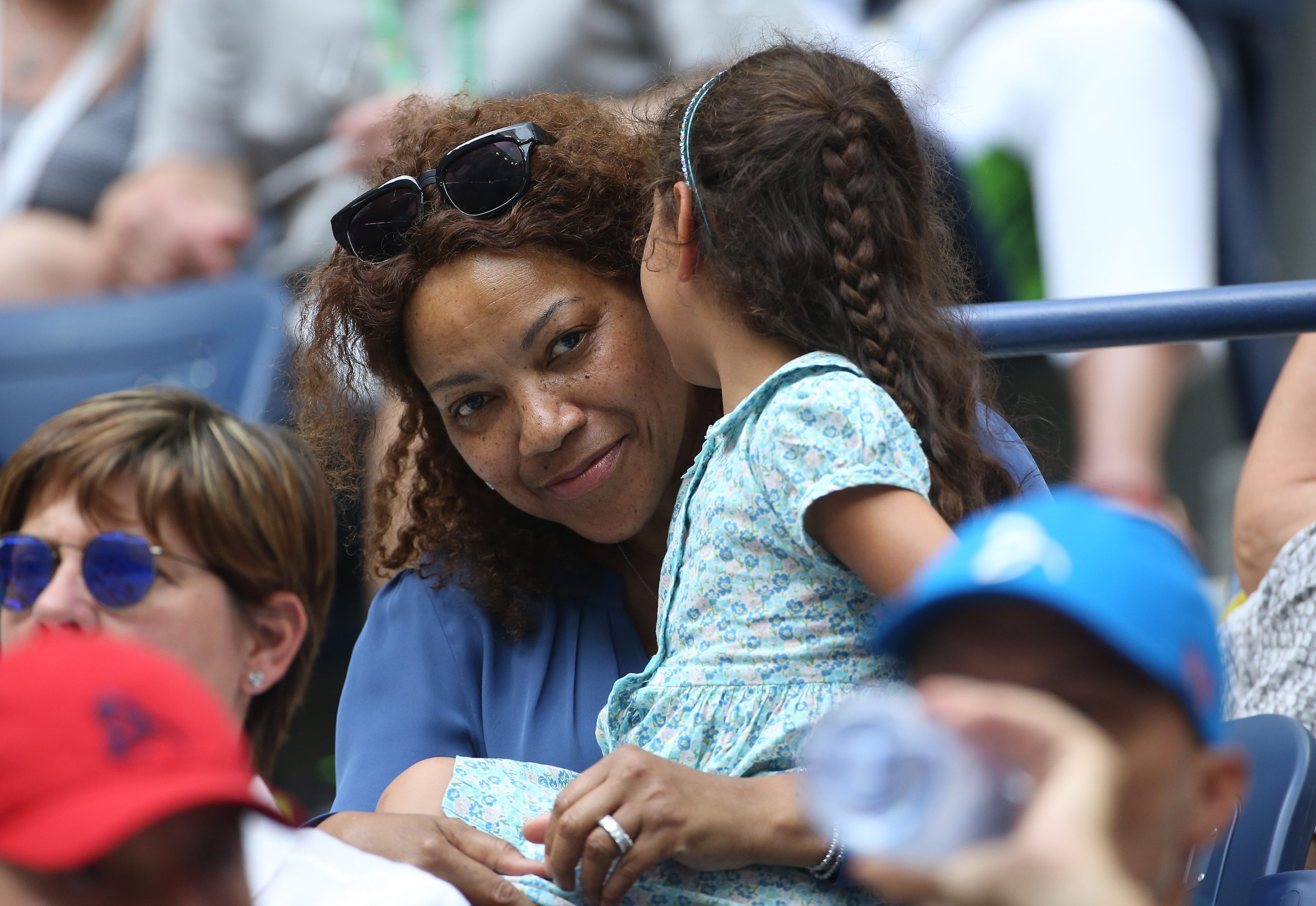 NEW YORK, NY - SEPTEMBER 2: Grace Hightower, wife of Robert de Niro attends from Novak Djokovic's player box his third round victory on day 5 of the 2016 US Open at USTA Billie Jean King National Tennis Center on September 2, 2016 in the Queens borough of New York City. (Photo by Jean Catuffe/GC Images)